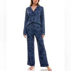 Roudelain Two-Piece Top And Pants Pajama Set